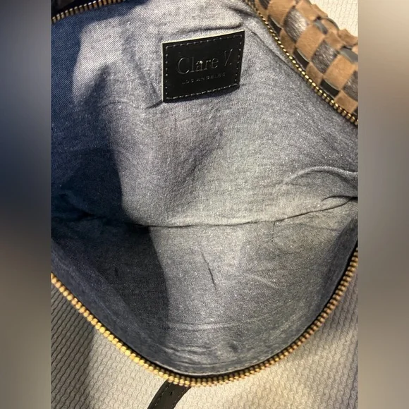 Clare V Grande Fanny Black and Brown Checkered - Picture 10 of 10